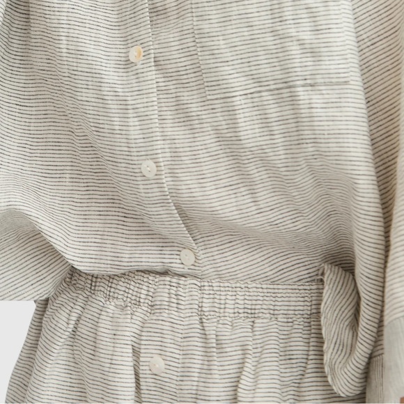 deiji studios stonewashed linen stripe set - Picture 6 of 6